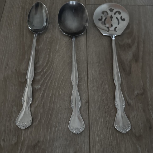 1776 Casserole Present Stainless Serving Spoon Casserole Spoon Tomato Server - Picture 2 of 4